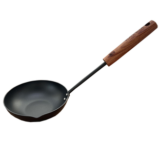 手持泼油锅！无涂层精铁家用小锅热油专用淋油烧油煎蛋肉饼泼油勺