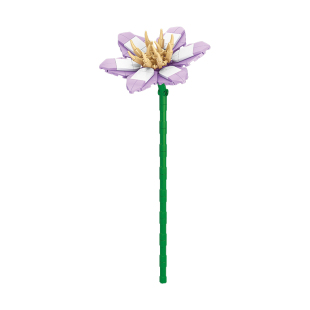 积木花拼装玩具拼插永生花家居饰品仿真花小花朵假花创意客厅摆件