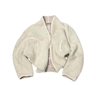 MEDIUM WELL设计师品牌LOOKNOW新款宽松羊毛外套