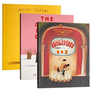 Oliver Jeffers 智慧小孩系列3册 英文原版儿童绘本 吃书的孩子/瓶子里的心/大熊的纸飞机 远在天边作者奥利弗杰夫斯 进口英语书籍