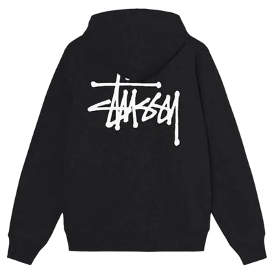 正品stussy斯图西拉链连帽衫卫衣