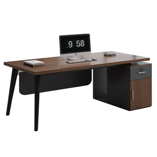 办公桌员工位简约现代办公室职员桌椅组合单人简易大班台老板桌子