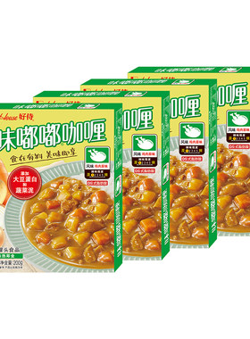 好侍味嘟嘟咖喱酱鸡肉原味200g*4