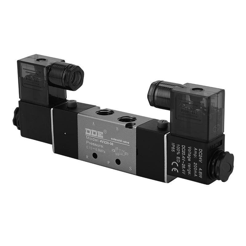 电磁阀气阀三位五通4V230C-08 气动电气阀4V430C-15 气动元件