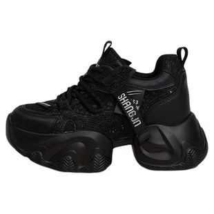 8cm老爹鞋女款小个子厚底内增高休闲运动鞋2025秋季新款显脚小