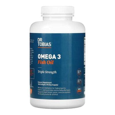 Dr.Tobias欧米伽3鱼油三倍功效守护心力epa脑力关节帮助dha