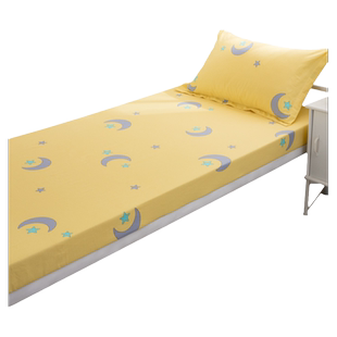 90x190cm纯棉床笠单件学生宿舍薄垫床罩全棉单人儿童床上下铺床套