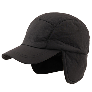 帽子男冬季保暖护耳鸭舌帽加绒加厚棒球帽秋冬防寒中老年爸爸冬帽