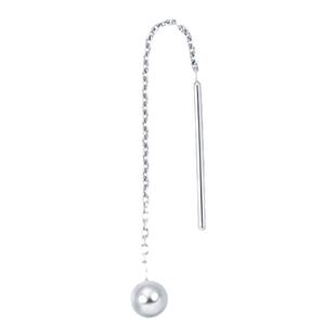 周生生DAILY LUXE系列Pt950铂金耳钉圆球耳环单边89179E