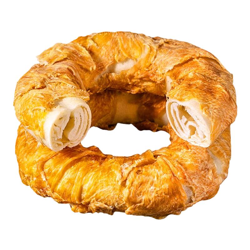 狗狗甜甜圈磨牙棒鸡肉缠牛皮圈磨牙洁齿耐咬宠物中小型犬训练零食