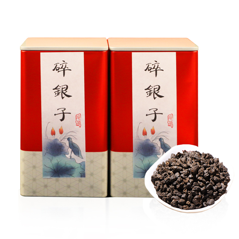 霄燦碎銀子糯米香茶化石普洱茶熟茶罐裝500g糯香散老陳茶葉買1送1