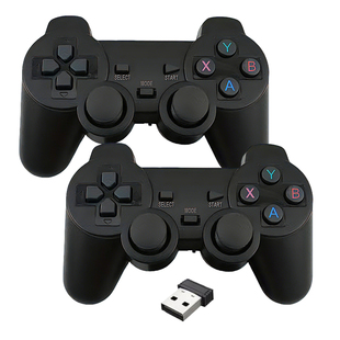 一拖二无线手柄2.4G双打适配电视游戏机EmuELEC小霸王盒子模拟器