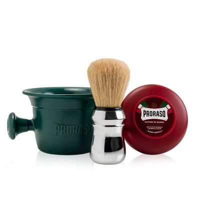 意大利PRORASO男士剃须皂三件套