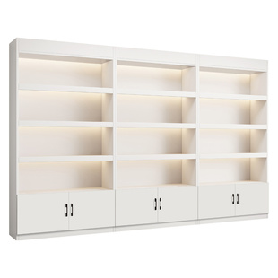 货架展示柜化妆品陈列柜超市商品样品多层置物架便利店仓储烟酒柜