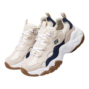 斯凯奇男鞋秋冬新款老爹鞋官方正品运动鞋轻便软底休闲鞋子熊猫鞋