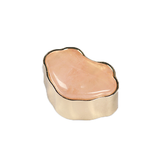 合三舍绵绵镇纸黄铜水晶纯铜实心书法镇尺压纸天然毛笔字笔搁专用文镇文房四宝创意国风小摆件礼盒装