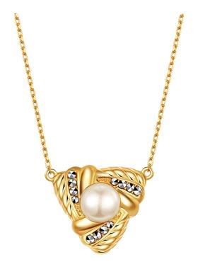 MGS/曼古银三生万物珍珠项链S925纯银时尚轻奢送闺蜜女友生日礼物