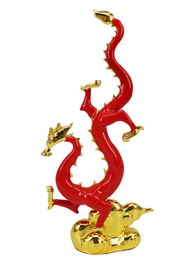 飞龙在天锌合金家居小摆件