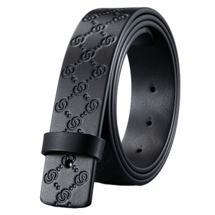 不带头皮带男真皮男士腰带身纯打孔无扣皮条商务牛皮裤带