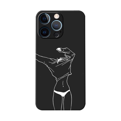 磨砂防摔硅胶苹果12/13简约