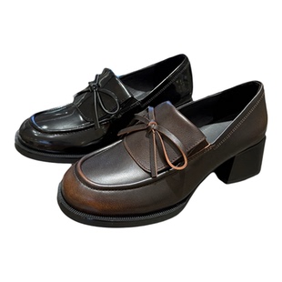 Staccato思加图~专柜正品2025秋小珍妮英伦风乐福鞋小皮鞋女EGY05