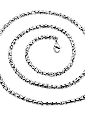 潮酷嘻哈钛钢配饰不锈钢珍珠链