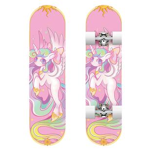 斯威滑板初学者儿童专业双翘青少年10到14女生4四轮滑板车6一12岁