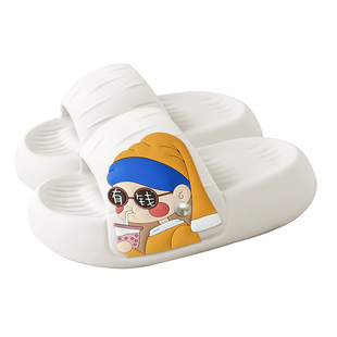 可爱拖鞋女夏季外穿室内家居防滑富婆软厚底女士凉拖鞋踩屎感夏款