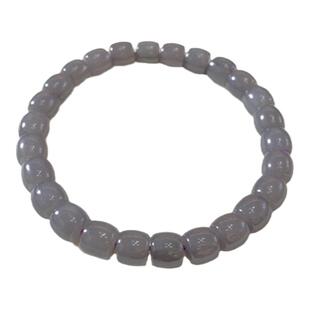 精品 天然和田玉烟紫直切款手链 男女款高端精品玉石手串饰品礼物