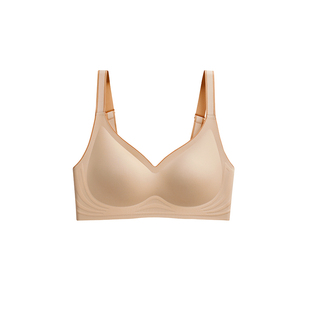 芙甜新中式养肤无痕内衣女小胸聚拢收副乳上托防下垂桑蚕丝文胸罩