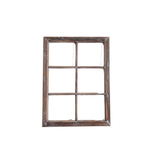 实木做旧窗框做旧窗户窗格木格子摄影道具可挂墙装镜片玻璃可定制