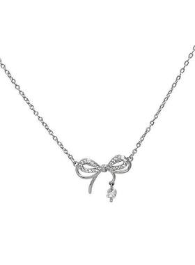 蝶梦灵动蝴蝶结轻奢锁骨链女款