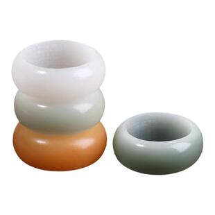 原生态白玉菩提根果戒指手工打磨情人节礼物戒指成品男女情侣对戒