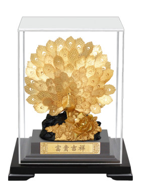 富贵吉祥孔雀居家摆件创意礼物
