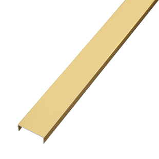 铝合金U型槽条吊顶u形收边条背景墙黑钛金装饰条嵌入收口包边压条