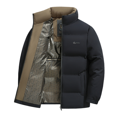 立领冬短款休闲棉服保暖商务棉袄