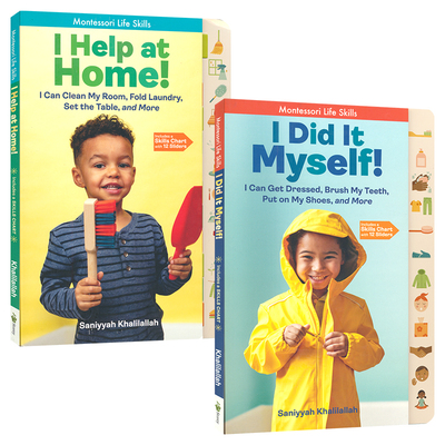 蒙台梭利教育 儿童生活技能培养 Montessori I Did It Myself I Help at Home!  蒙氏活动实践图书 精装全彩 英文原版进口儿童图书