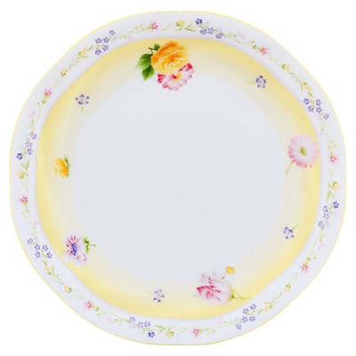 Noritake法式花卉骨瓷甜品盘