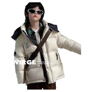 韦氏2024商场新款三防免洗正品亲子男童女童拆卸帽短款加厚羽绒服