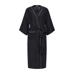 Not Just Pajama水系列玻尿酸缎面反做22姆米真丝睡袍晨袍家居服