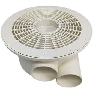 鱼马桶养鱼池排污口大型养殖池地漏水池过滤高密度养殖帆布出水口