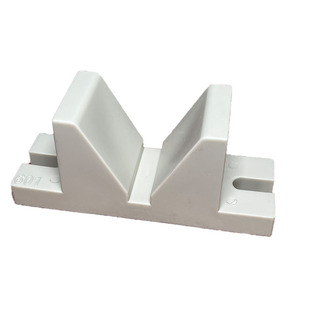 60度电镀设备配件PP塑料V型座V型马座底部元宝座PP耐酸耐碱塑料