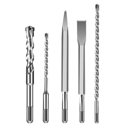 圆柄二坑二槽锂电电锤冲击钻头