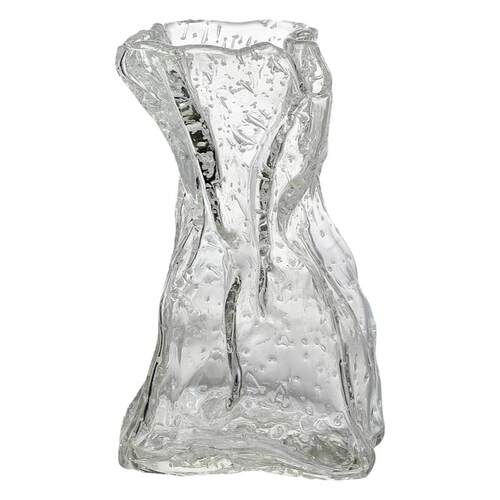 ins网红夜光荧光折纸花瓶创意玻璃透明插花玫瑰鲜花客厅餐桌摆件