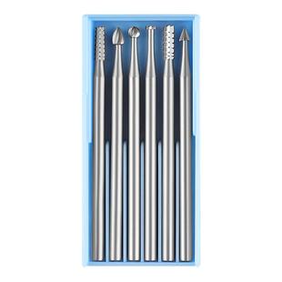 电动刻刀木工雕刻刀头2.35mm柄牙机钨钢木雕钻头橄榄核桃微雕工具