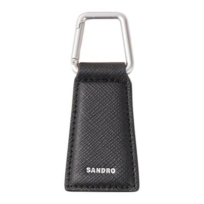 时尚商务品牌标志黑色票夹SANDRO