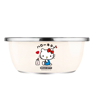 三丽鸥HelloKitty烫洗奶瓶婴儿专用盆304不锈钢食品级消毒沥水篮