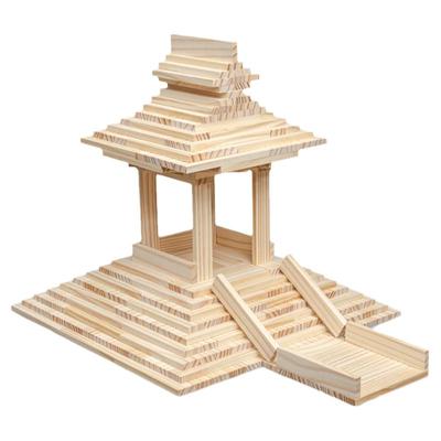 儿童木质拼插积木大班中班材料