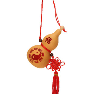 天然葫芦开口木葫芦挂件六字真言大明咒八卦葫芦家居摆件解门对门