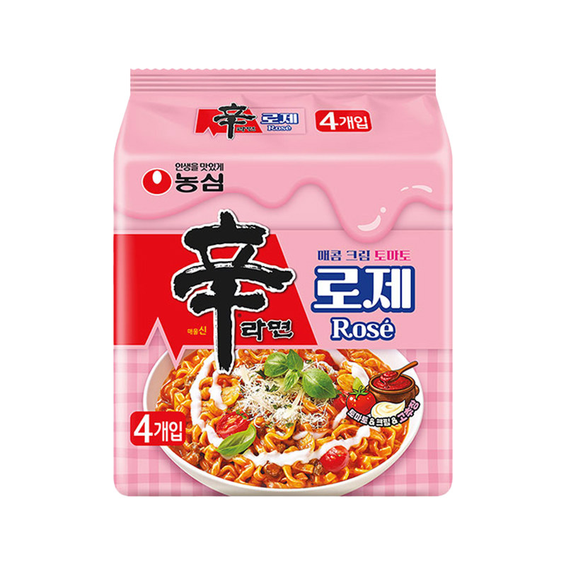 韩国进口农心辛拉面Rose罗杰冲泡方便面/拉面/面